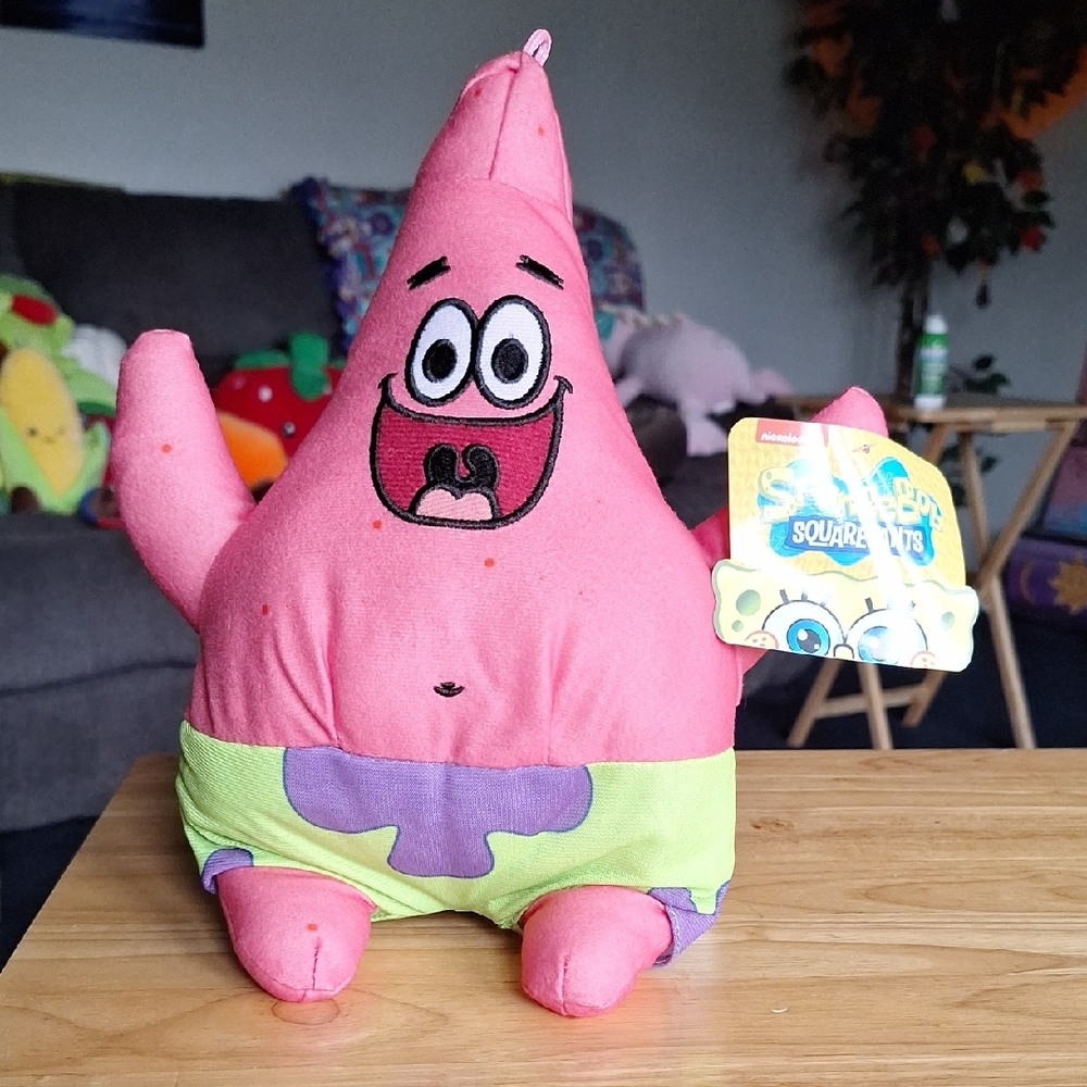 Nickelodeon Patrick Star Plush Toy - Pink and Green